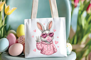 Funny Easter Bunny PNG, an Illustration by CraftArtStudio (Thumbnail 3 of 4)