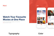 Movi - Movie App Template UI Kit, an iPhone Mockup by Creative Pixel Studio (Thumbnail 1 of 3)