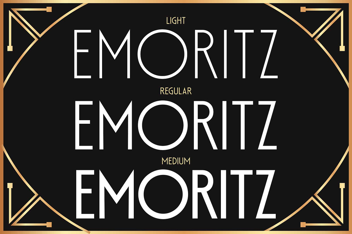 Art Deco Style - Emoritz, a Sans Serif Font by Novitype (Photo 12 of 14)