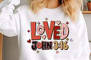Loved John 316 Png, Bible Valentine, an Illustration by Designking (Thumbnail 5 of 6)
