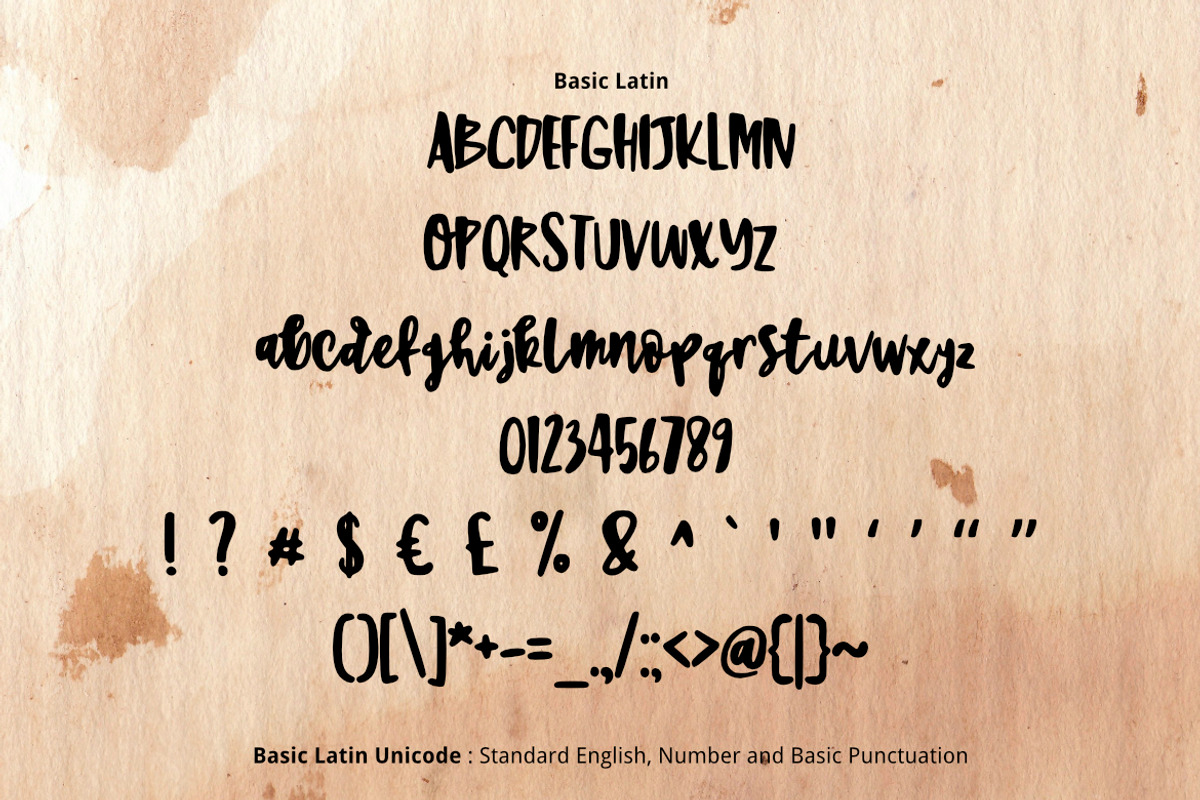 Sweet Brush Font preview 2
