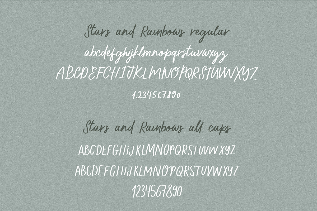 Stars and Rainbows Font Combo, a Script Font by Renata Chizhikova (Photo 12 of 12)
