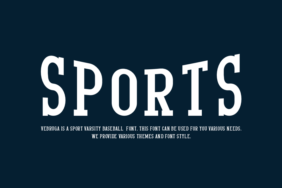 Vebruga - Varsity Font, a Slab Serif Font by Iqsiart Studio (Photo 4 of 6)