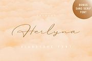 Herlyna // Signature Font + BONUS, a Script Font by Bluestudio (Thumbnail 1 of 10)