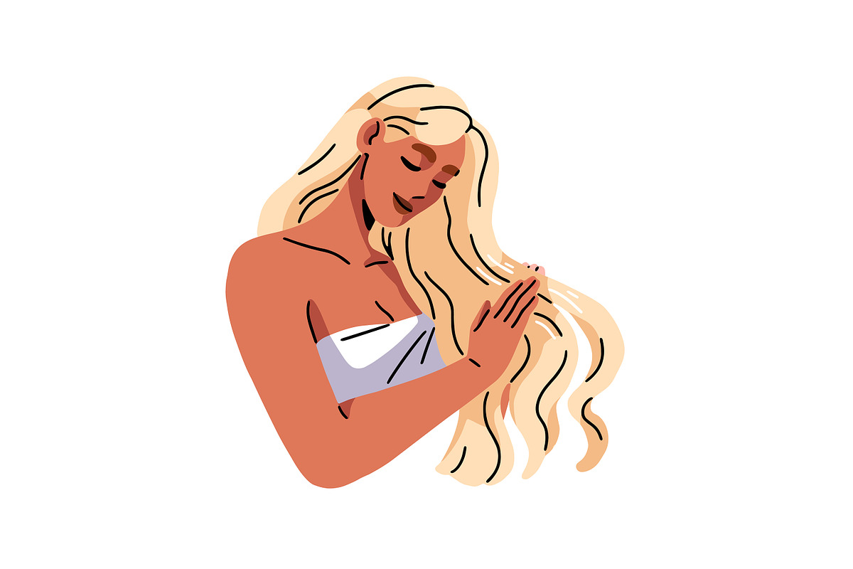 Women use beauty cosmetics set, a Person Illustration by PaperTrident (Photo 7 of 8)