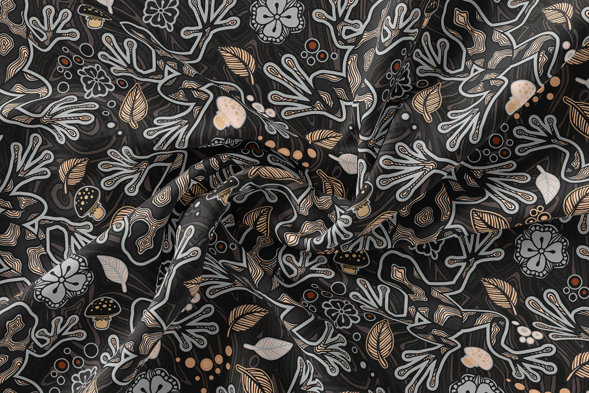 Line Art Frogs Patterns, Borders, a Pattern Graphic by ilonitta (Photo 11 of 13)