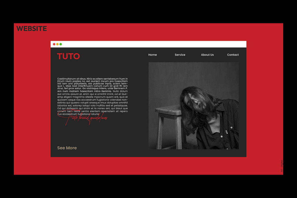 TUTO | Brand Guidelines Template, a Branding & Logo Template by shaondesigns (Photo 8 of 9)