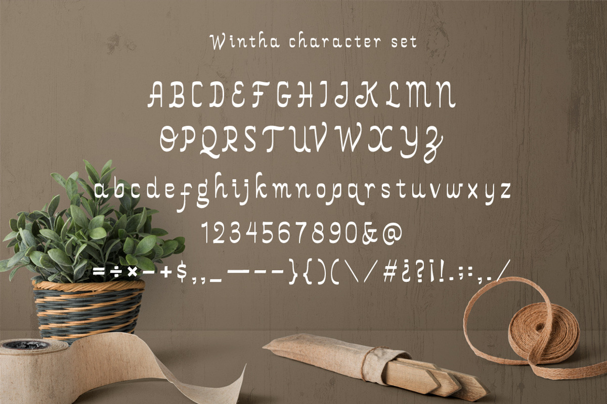Wintha Typeface preview 6