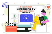 10 Online Subscription Streaming TV, a Technology Illustration by denayunebgt (Thumbnail 1 of 4)
