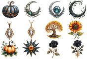 Elven Gothic Emblems CLIPART, an Illustration by Designworld (Thumbnail 2 of 3)