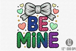 Be Mine Png, Latch Hook Valentines P, an Illustration by Designking