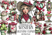 Western Valentine Clipart Bundle, an Illustration by Daily.Designs (Thumbnail 1 of 7)