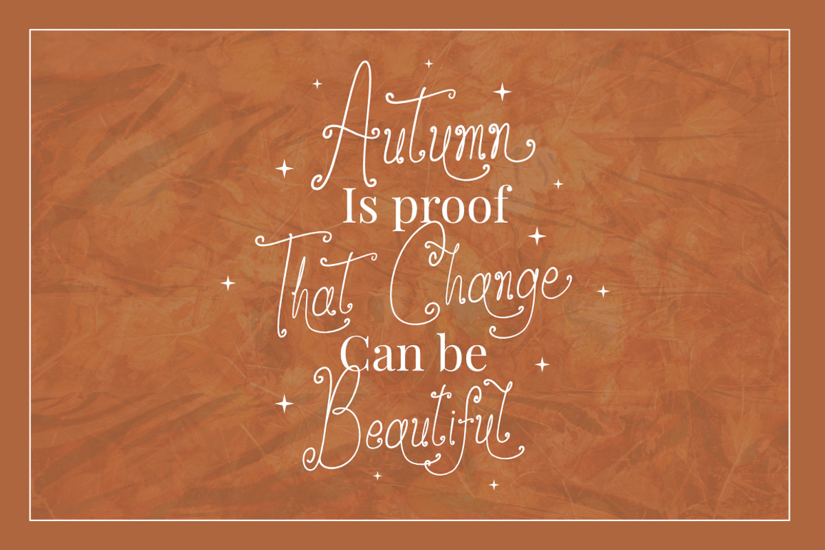 Autumn Daydream Vintage Handwritten, a Handwritten Font by Bluestype Studio (Photo 3 of 6)