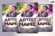 ARTIST & DEEJAY Flyer Template, a Flyer Template by WG DESIGN (Thumbnail 1 of 4)