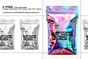 Holographic Foil Pouch PSD Mockup, a Product Mockup by easy.way (Thumbnail 3 of 5)