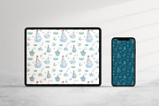 Nautical Seamless Children Pattern, a Pattern Graphic by dlinnaya (Thumbnail 3 of 4)