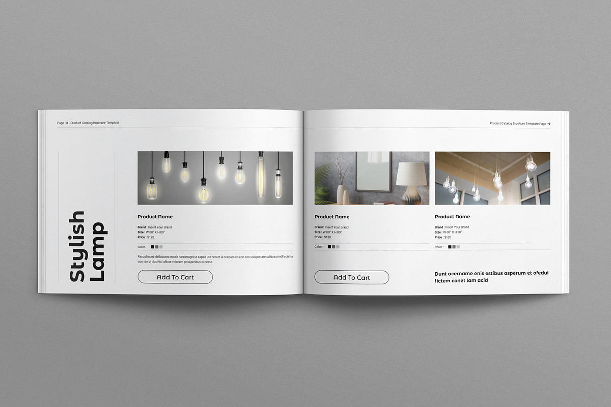 Catalog Brochure Template Landscape, a Brochure Template by E-Type (Photo 4 of 7)