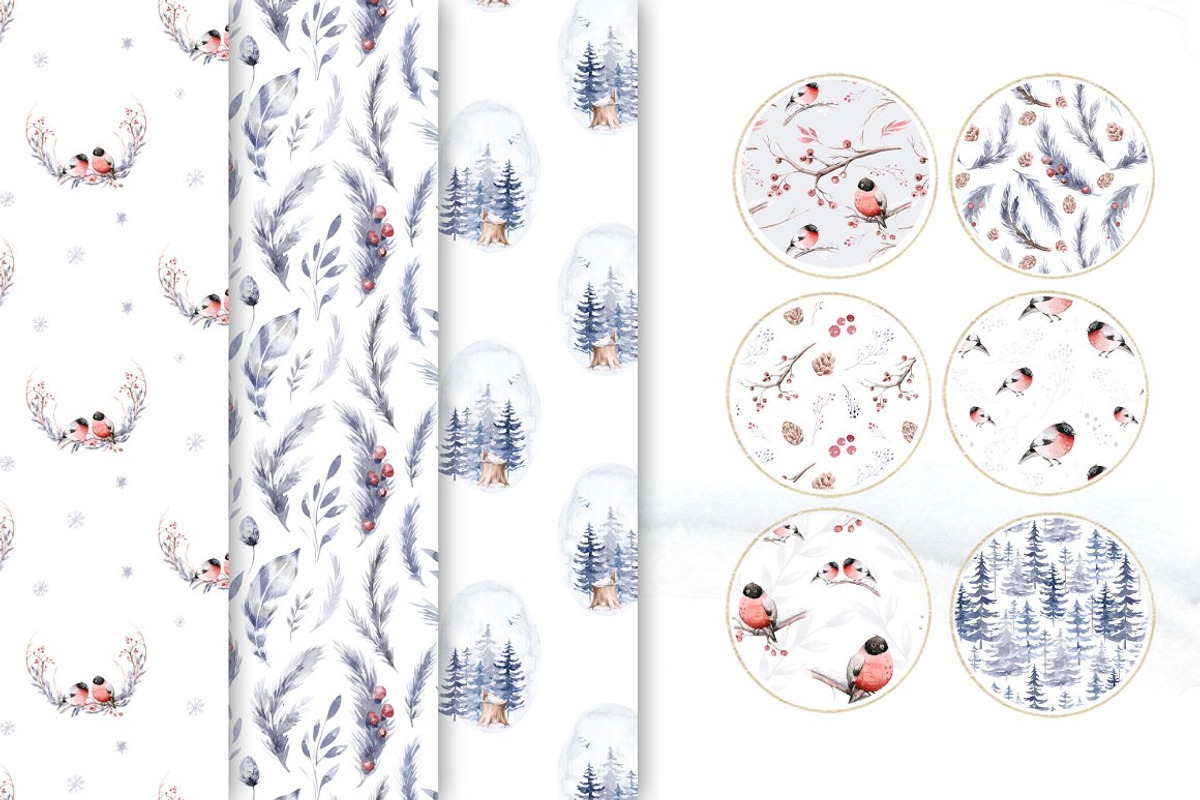 70% off Watercolor Christmas Bundle, an Animal Illustration by Peace ART (Photo 16 of 37)