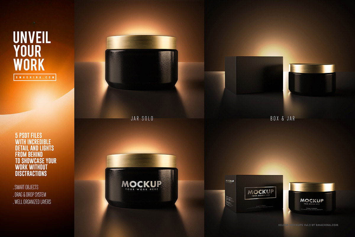 Eclipse - Packaging Mockup Set Vol.2, a Packaging Mockup by BMACHINA Labs. (Photo 5 of 8)