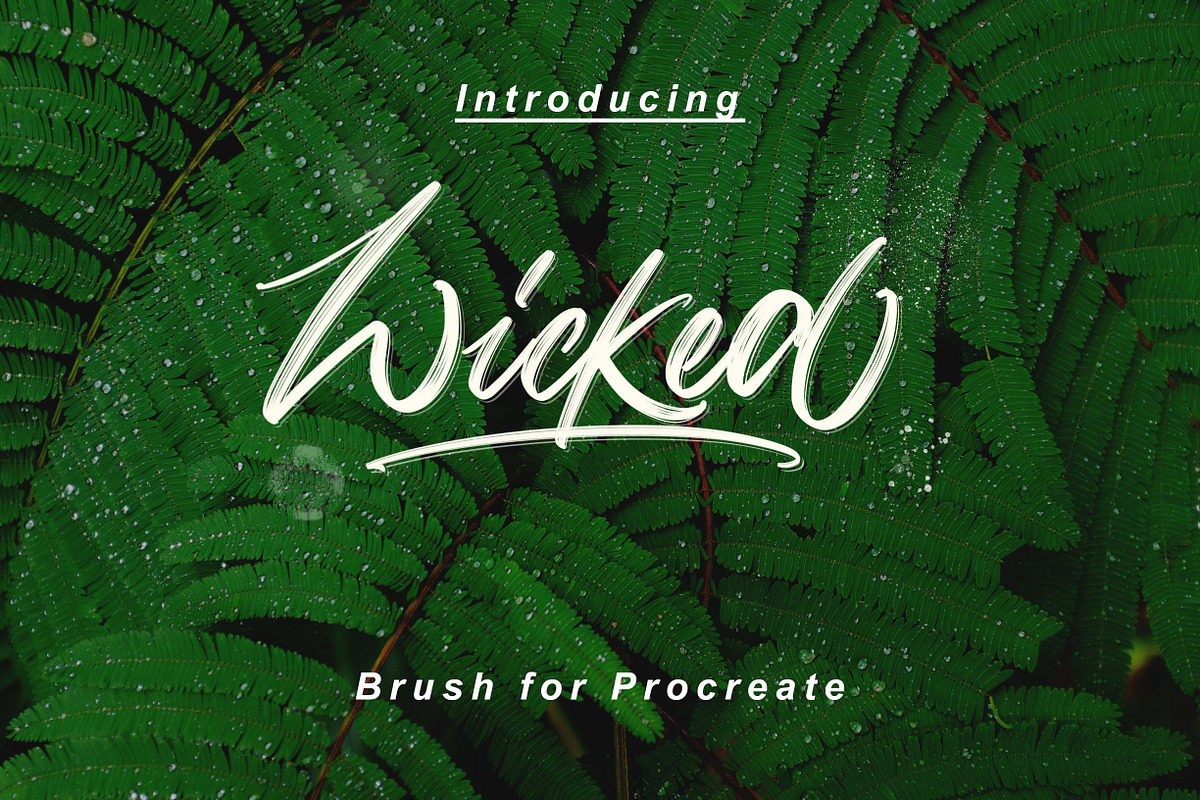 Wicked Brush Pen for Procreate, a Brush Add-On by albi.letters (Photo 1 of 5)