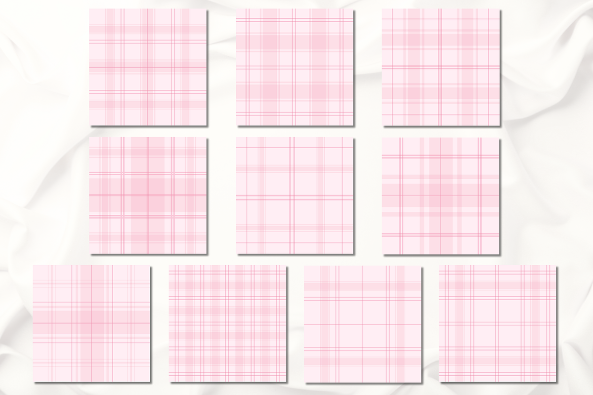 Pink Tartan Plaid Seamless Pattern, a Pattern Graphic by wind mill (Photo 2 of 2)