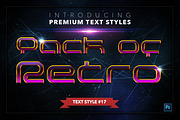 Retro #2 - 17 Text Styles, a Layer Style Add-On by Jonas Stensgaard (Thumbnail 18 of 20)