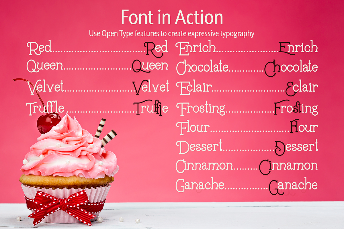Buttercream Dream - a fancy font duo, a Font by Amber Nest Design (Photo 14 of 15)
