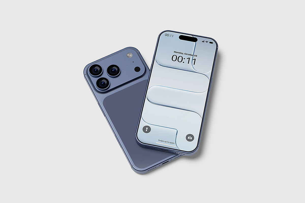Hight Quality iPhone 17 Pro Mockup, an iPhone Mockup by Difa Design (Photo 6 of 6)