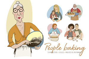 People baking