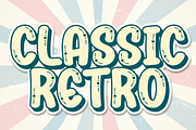 Classic Retro | Script Font, a Script Font by Scratchones (Thumbnail 1 of 8)