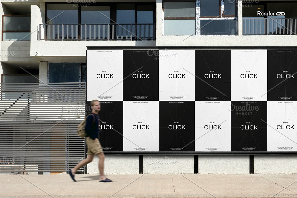 Advertising Posters Mockup Set, a Mockup by Renderteam (Photo 15 of 17)