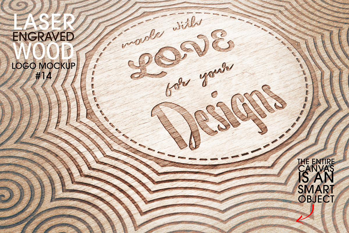 Laser Engraved Wood Logo Mockup, a Product Mockup by LuisFaus (Photo 1 of 2)