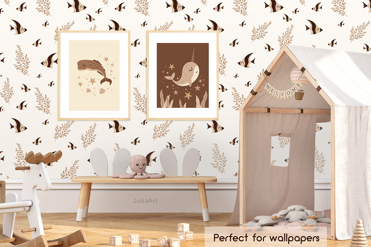 Sea animals collection, an Animal Illustration by JulzaArt (Photo 8 of 10)