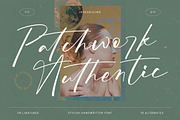 Patchwork Authentic Stylish Font, a Script Font by stylishtype.co (Thumbnail 1 of 20)