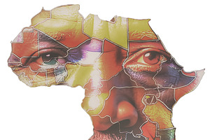 African continent with blended human, an Object Graphic by DanFLCreativo
