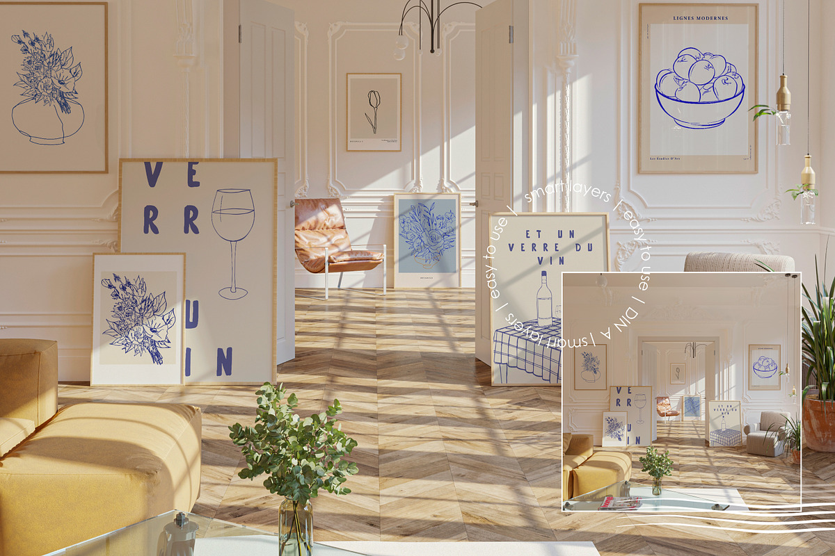 ADELE ROOM | Frame mockup set, a Household Mockup by yuliyuri.studio (Photo 4 of 44)