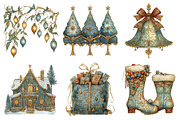 Christmas Clipart Bundle, an Illustration by Daily.Designs (Thumbnail 3 of 5)