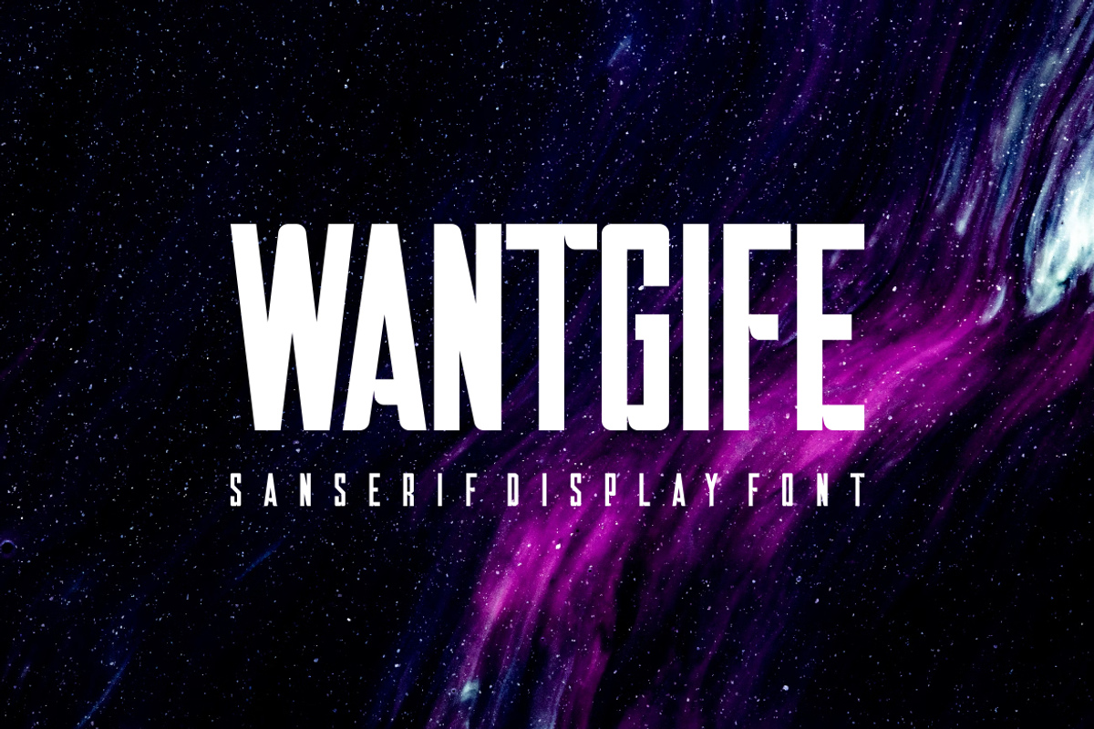 Wantgife - Font, a Sans Serif Font by artchiles_design (Photo 3 of 5)