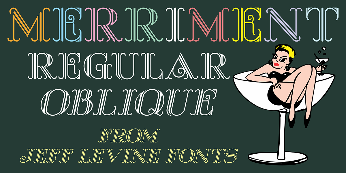 Merriment JNL, a Sans Serif Font by Jeff Levine Fonts (Photo 1 of 5)