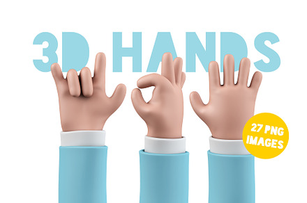 3D hands set