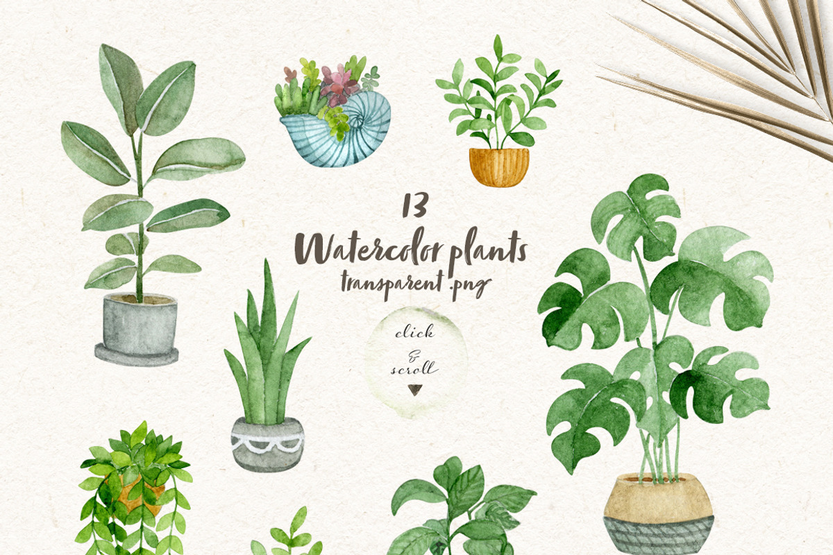 Boho Home. Watercolor interior set, an Object Graphic by JuliaBadeeva (Photo 3 of 6)