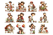 Father and Child Watercolor Clipart, a Person Illustration by Nicolle's Colorful Art (Thumbnail 2 of 6)