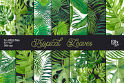 Tropical Leaves, a Texture Illustration by Elly Studio (Thumbnail 4 of 7)