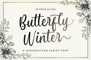 Butterfly Winter - Handwritten Font, a Script Font by StringLabs (Thumbnail 1 of 10)