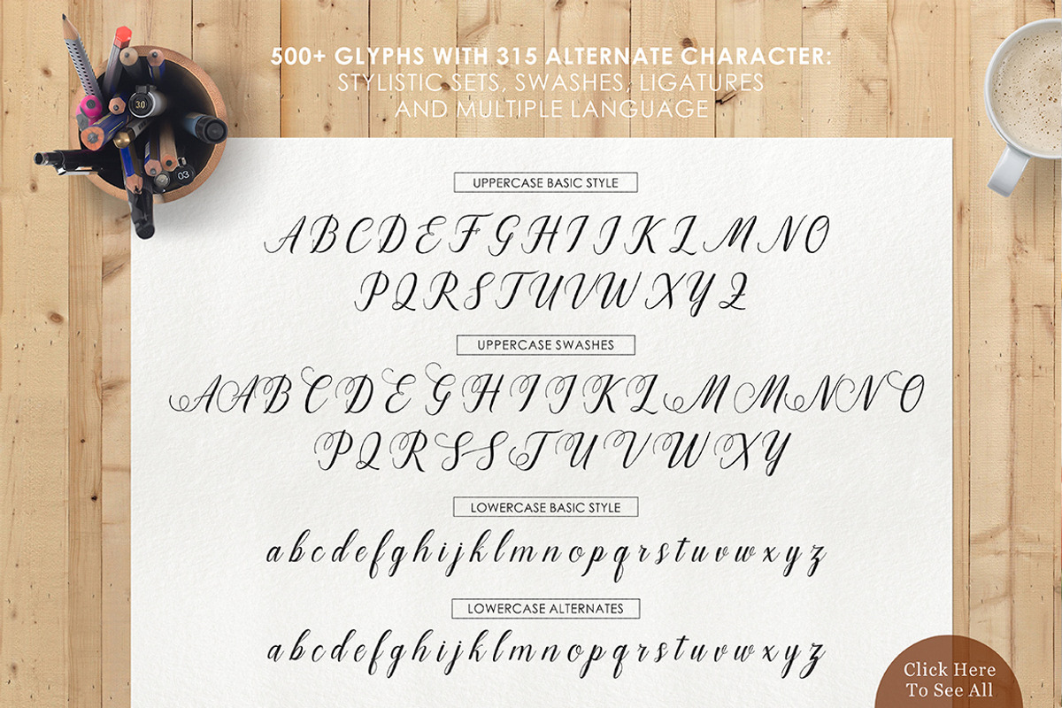 Marioline Script preview 8