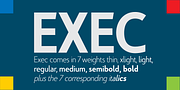 Exec, a Sans Serif Font by Wiescher-Design (Thumbnail 2 of 12)