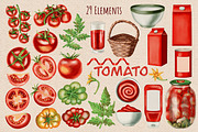Watercolor Tomatoes, an Illustration by Andre_Eva (Thumbnail 2 of 10)