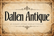 Dallen Antique, a Serif Font by Wow Magic (Thumbnail 1 of 5)