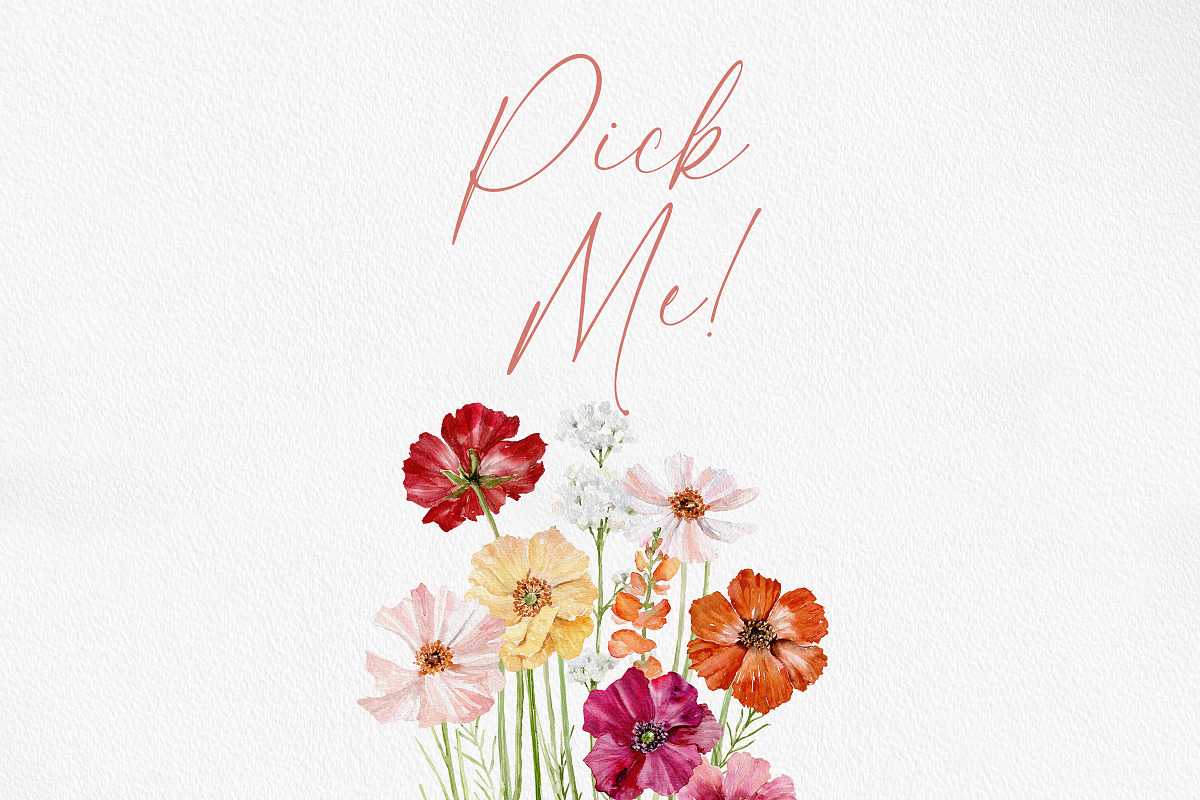 Watercolor ANEMONE Flower - Pick Me!, a Decorative Illustration by Beigetime (Photo 7 of 16)