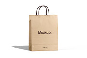 Kraft Paper Shopping Bag Mockup, a Packaging Mockup by Ram Studio LLC (Thumbnail 3 of 16)